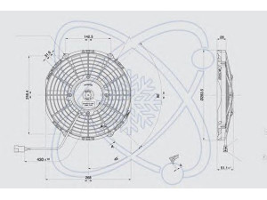 ELECTRO AUTO 32C0032 ventiliatorius, radiatoriaus