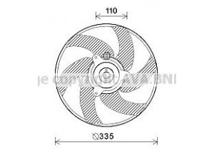 AVA QUALITY COOLING PE7551 ventiliatorius, radiatoriaus
1250F1, 125335, 125364, 1250F1