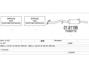 MTS C370275022746 išmetimo sistema 
 Išmetimo sistema -> Išmetimo sistema, visa