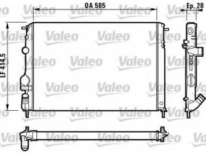 VALEO 732866 radiatorius, variklio aušinimas 
 Aušinimo sistema -> Radiatorius/alyvos aušintuvas -> Radiatorius/dalys
8200189286