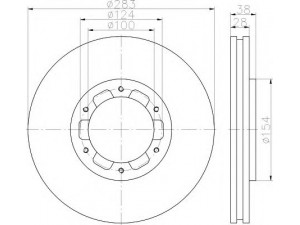 HELLA 8DD 355 118-441 stabdžių diskas 
 Stabdžių sistema -> Diskinis stabdys -> Stabdžių diskas
402060W001, 402067Z000, 40206VE400