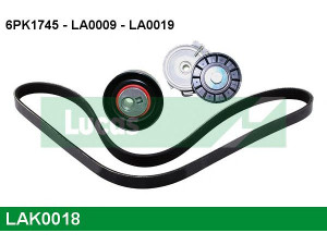 LUCAS ENGINE DRIVE LAK0018 V formos rumbuotas diržas, komplektas 
 Techninės priežiūros dalys -> Techninės priežiūros intervalai