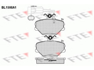 FTE BL1598A1 stabdžių trinkelių rinkinys, diskinis stabdys 
 Techninės priežiūros dalys -> Papildomas remontas
655 799 999