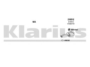 KLARIUS 300035E išmetimo sistema 
 Išmetimo sistema -> Išmetimo sistema, visa