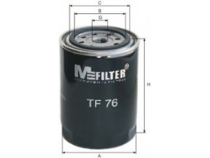 MFILTER TF 76 alyvos filtras 
 Techninės priežiūros dalys -> Techninės priežiūros intervalai
41 150 068 A, 105 548, 133 755
