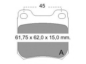 VEMA 833890 stabdžių trinkelių rinkinys, diskinis stabdys
1605687, 1605799, 1605924, 9201354