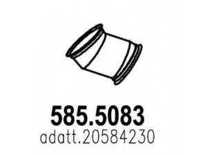 ASSO 585.5083 išleidimo kolektorius 
 Išmetimo sistema -> Išmetimo vamzdžiai
20584230