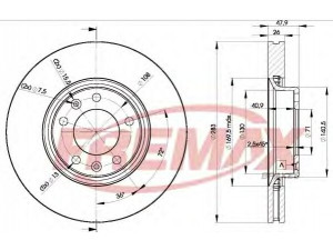 FREMAX BD-4660 stabdžių diskas 
 Dviratė transporto priemonės -> Stabdžių sistema -> Stabdžių diskai / priedai
4246.F4, 4246.F6, 4246.N8, 95661813