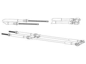 KAWE FO02230 trosas, stovėjimo stabdys 
 Stabdžių sistema -> Valdymo svirtys/trosai
1312641, 3S512A603AA