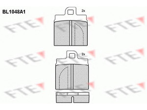 FTE BL1048A1 stabdžių trinkelių rinkinys, diskinis stabdys 
 Techninės priežiūros dalys -> Papildomas remontas
0060750567, 0060750726, 0060750851