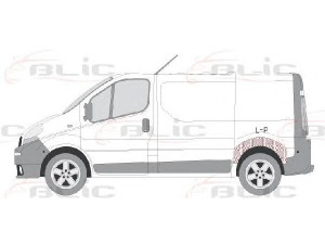 BLIC 6504-03-6061559P purvasargis 
 Kėbulas -> Transporto priemonės galas -> Purvasaugiai