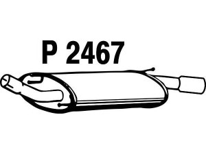 FENNO P2467 galinis duslintuvas 
 Išmetimo sistema -> Duslintuvas
1039890