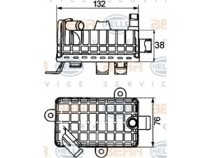 HELLA 8MO 376 725-791 alyvos aušintuvas, variklio alyva 
 Aušinimo sistema -> Radiatorius/alyvos aušintuvas -> Alyvos aušintuvas
11 44 2 245 343, 2 245 343