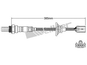 WALKER PRODUCTS 250-24231 lambda jutiklis 
 Variklis -> Variklio elektra
MD 165081, MD 165083, MD 177968
