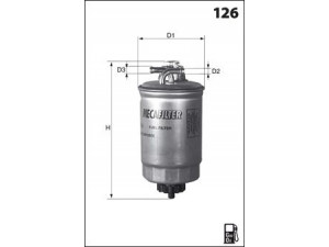 MECAFILTER G80 kuro filtras 
 Degalų tiekimo sistema -> Kuro filtras/korpusas
13230386, 813059, 93190796