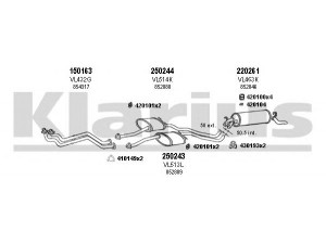 KLARIUS 390313E išmetimo sistema 
 Išmetimo sistema -> Išmetimo sistema, visa