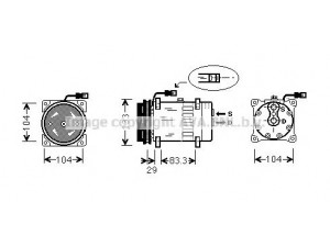 AVA QUALITY COOLING DFAK026 kompresorius, oro kondicionierius 
 Oro kondicionavimas -> Kompresorius/dalys
1251063, 1264800, 1444295, 1638737