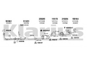 KLARIUS 960141E išmetimo sistema 
 Išmetimo sistema -> Išmetimo sistema, visa