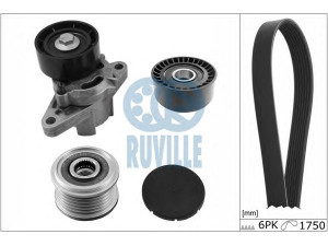 RUVILLE 5560681 V formos rumbuotas diržas, komplektas 
 Diržinė pavara -> Dirželio skriemulys