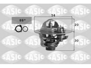 SASIC 9000298 termostatas, aušinimo skystis 
 Aušinimo sistema -> Termostatas/tarpiklis -> Thermostat
8AG215171, 8AG815171, 1338056, 1760078E00