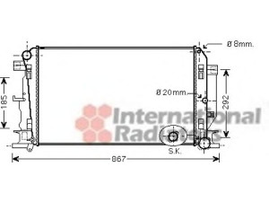 VAN WEZEL 30002402 radiatorius, variklio aušinimas 
 Aušinimo sistema -> Radiatorius/alyvos aušintuvas -> Radiatorius/dalys
9065000102, A9065000102
