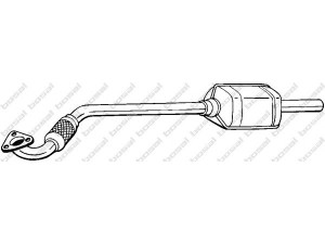 BOSAL 090-128 katalizatoriaus keitiklis 
 Išmetimo sistema -> Katalizatoriaus keitiklis
55351324, 58 54 425