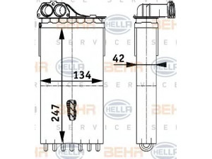 HELLA 8FH 351 312-131 šilumokaitis, salono šildymas 
 Šildymas / vėdinimas -> Šilumokaitis
6448.K0, 6448.KO