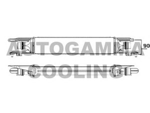AUTOGAMMA 104410 tarpinis suslėgto oro aušintuvas, kompresorius 
 Variklis -> Oro tiekimas -> Įkrovos agregatas (turbo/superįkrova) -> Tarpinis suslėgto oro aušintuvas
55702004, 6302078