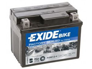 EXIDE AGM12-4 starterio akumuliatorius; starterio akumuliatorius 
 Elektros įranga -> Akumuliatorius