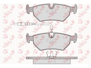VILLAR 626.0497 stabdžių trinkelių rinkinys, diskinis stabdys 
 Techninės priežiūros dalys -> Papildomas remontas
425111, 425112, 425466, E172279