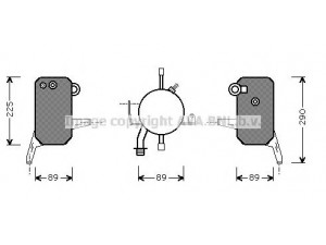 AVA QUALITY COOLING FDD119 džiovintuvas, oro kondicionierius 
 Oro kondicionavimas -> Džiovintuvas
1002142, 7332457, 95VW19C808AC