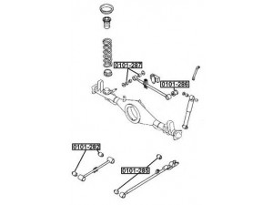 ASVA 0101-282 valdymo svirties/išilginių svirčių įvorė 
 Ašies montavimas/vairavimo mechanizmas/ratai -> Valdymo svirtis/pasukamosios svirties sujungimas -> Montavimas/sutvirtinimas
48725-87402