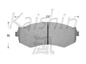 KAISHIN FK1154 stabdžių trinkelių rinkinys, diskinis stabdys 
 Techninės priežiūros dalys -> Papildomas remontas
4106032R93, 4106032R94, 4106044F92