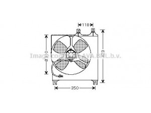 AVA QUALITY COOLING MZ7507 ventiliatorius, radiatoriaus