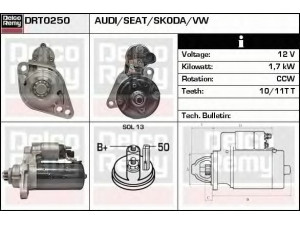 DELCO REMY DRT0250 starteris 
 Elektros įranga -> Starterio sistema -> Starteris
02Z911023F, 02Z911023H