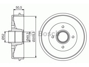 BOSCH 0 986 477 196 stabdžių būgnas 
 Stabdžių sistema -> Būgninis stabdys -> Stabdžių būgnas
43206 AX650