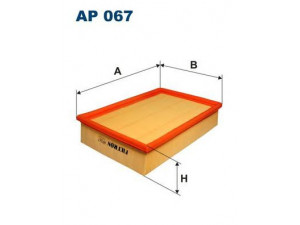 FILTRON AP067 oro filtras 
 Techninės priežiūros dalys -> Techninės priežiūros intervalai
1444N0, 1129147, 6180522, 91FF9601AA