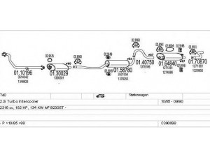 MTS C390098002232 išmetimo sistema 
 Išmetimo sistema -> Išmetimo sistema, visa