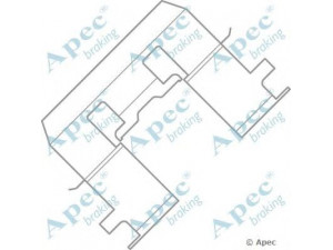 APEC braking KIT1005 priedų komplektas, stabdžių trinkelė 
 Stabdžių sistema -> Būgninis stabdys -> Dalys/priedai