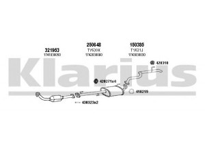 KLARIUS 900431E išmetimo sistema 
 Išmetimo sistema -> Išmetimo sistema, visa