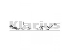 KLARIUS 260866 vidurinis duslintuvas 
 Išmetimo sistema -> Duslintuvas
5852150, 5852480, 13204577, 24430563