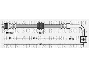 BORG & BECK BBH7473 stabdžių žarnelė 
 Stabdžių sistema -> Stabdžių žarnelės
0K55243990B