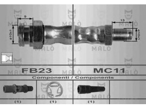 MAL? 8410 stabdžių žarnelė 
 Stabdžių sistema -> Stabdžių žarnelės
7567861, 480636, ZF07567861, 480636