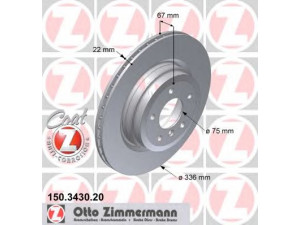 ZIMMERMANN 150.3430.20 stabdžių diskas 
 Stabdžių sistema -> Diskinis stabdys -> Stabdžių diskas
3421 6 764 655, 3421 6 855 004