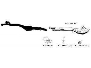 EBERSPÄCHER 212115 išmetimo sistema 
 Išmetimo sistema -> Išmetimo sistema, visa