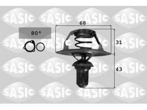 SASIC 3381721 termostatas, aušinimo skystis 
 Aušinimo sistema -> Termostatas/tarpiklis -> Thermostat
133872, 133872