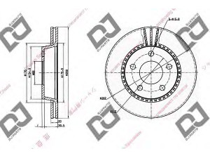 DJ PARTS BD1591 stabdžių diskas 
 Dviratė transporto priemonės -> Stabdžių sistema -> Stabdžių diskai / priedai
447615601A, 447615601B