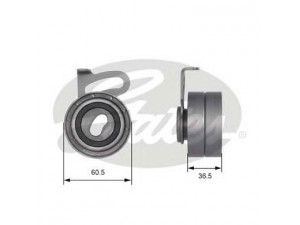 GATES T41191 įtempiklio skriemulys, paskirstymo diržas
13070V7201