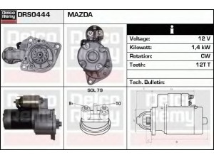 DELCO REMY DRS0444 starteris 
 Elektros įranga -> Starterio sistema -> Starteris
G602-18-400, G602-18-400A, G602-18-400B