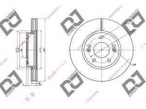 DJ PARTS BD1360 stabdžių diskas 
 Dviratė transporto priemonės -> Stabdžių sistema -> Stabdžių diskai / priedai
51712-1H000, 517121H000